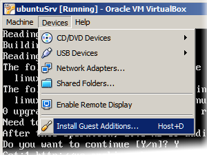 Install Guest Additions...